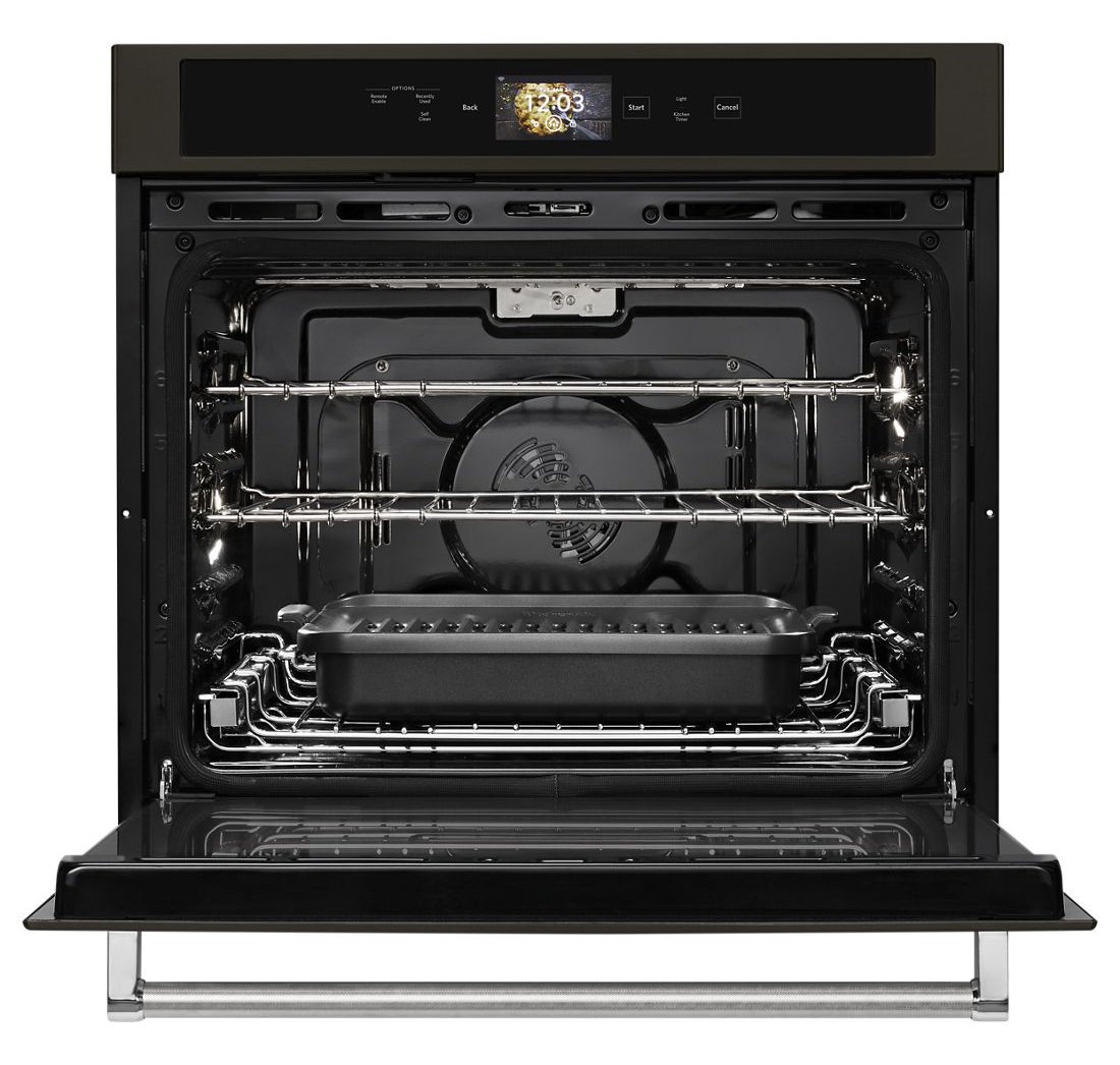 KOSE900HBS KitchenAid 30 Inch Smart Oven+ Single Wall Oven - 5.0 cu. ft. Black Stainless Steel-2