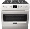 F6PGR366S2 Fulgor Milano 36 Inch Sofia Professional Gas Range - Stainless Steel