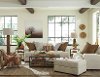 Contemporary Ivory White 2 Piece Living Room Set - Carlin