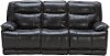 Blackberry Leather-Match Power Dual Reclining Sofa - Triple-Play
