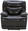Triple Play Black Leather-Match Power Recliner
