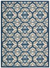 10 x 13 X-Large Blue, and Taupe Indoor-Outdoor Rug - Waverly Sun' Shade