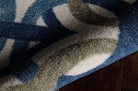 10 x 13 X-Large Blue, and Taupe Indoor-Outdoor Rug - Waverly Sun' Shade-3