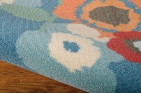 10 x 13 X-Large Blue and Pink Indoor-Outdoor Rug - Waverly Sun Shade-3