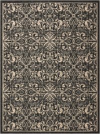 9 x 13 X-Large Charcoal Gray Indoor-Outdoor Rug - Caribbean