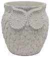 8.5 Inch White Owl Planter