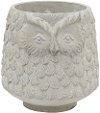 8 Inch White Owl Planter