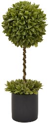 23 Inch Faux Green Topiary Potted Arrangement