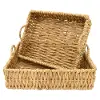 Clearance 20 Inch Natural Finish Rectangular Tray with Handles