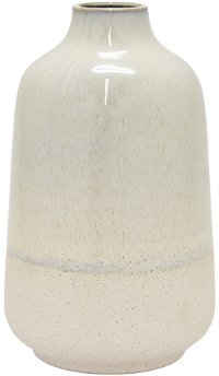12 Inch Cream Ceramic Vase