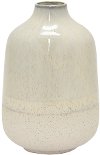 9 Inch Cream Ceramic Vase