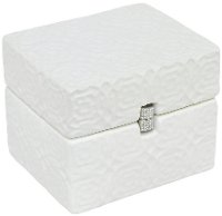 White Ceramic Box with Bling Clasp