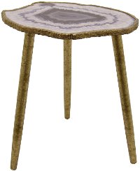 Lavender Wood Decorative Accent Table