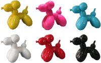 Assorted Multi Color Balloon Dog Sculpture