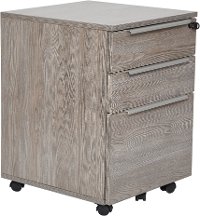 Gray 3-Drawer File Cabinet Pedestal - Kalmar-2