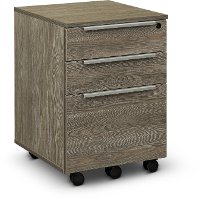 Gray 3-Drawer File Cabinet Pedestal - Kalmar-4
