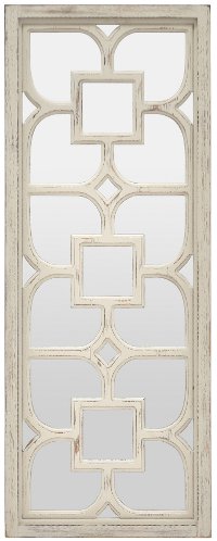 Wood and Mirror Rectangular Wall Decor