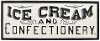 Clearance White Ice Cream and Confectionery Novelty Wall Sign