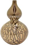 Clearance 11 Inch Copper and Blush Ceramic Vase