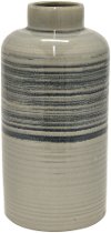 12 Inch Gray Tone Ceramic Vase