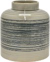 8 Inch Gray Tone Ceramic Vase