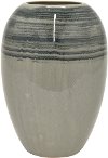 13 Inch Gray Tone Ceramic Vase