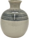Clearance 6 Inch Gray Tone Ceramic Vase