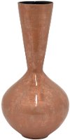 Clearance 19 Inch Coral Tone Lacquer Vase