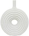 18 Inch White Round Ceramic Textured Vase