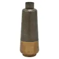 20 Inch Two Tone Bronze and Metal Vase