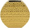 10 Inch Gold Oval Ceramic Vase