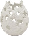 8 Inch Matte White Ceramic Vase