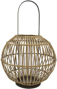 12 Inch Round Natural Bamboo Decorative Lantern
