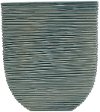 Clearance 15 Inch Flat Teal Ceramic Vase
