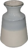 8 Inch Blue and White Ceramic Vase