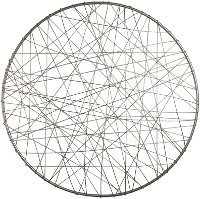 26 Inch Round Gun Metal Wire Wall Decor