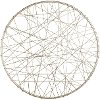Clearance 20 Inch Round Silver Metal Wire Wall Decor