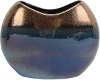 Clearance 9 Inch Copper and Blue Ombre Ceramic Vase