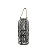 32 Inch Black Metal Cylinder Lantern