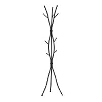 Hammered Black Contemporary Coat Rack-2