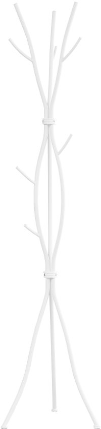 White Metal Contemporary Coat Rack-2