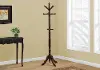 Dark Cherry Wood Traditional Coat Rack