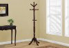Warm Dark Cherry Traditional Wooden Coat Rack