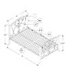 Casual Traditional WhiteWW Twin Metal Bed-2