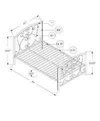 Casual Traditional WhiteWW Twin Metal Bed-2