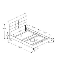 Contemporary Beige Full Upholstered Bed-2