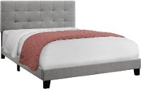Contemporary Gray Queen Upholstered Bed-3