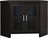 42 Inch Cappuccino Brown Corner TV Stand-2
