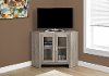 Dark Taupe 42 Inch Corner TV Stand