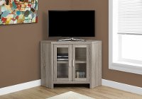 Dark Taupe 42 Inch Corner TV Stand